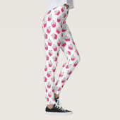 Schattige Roze Hart Cupcake Patroon Leggings (Rechts)