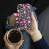 Schattige Roze Hart en Bloem Hond Mama Fotocollage Case-Mate iPhone Case