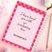 Schattige roze harten achtergrond Christelijk Planner