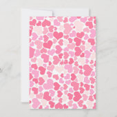 Schattige Roze Harten Galentine's Day Celebration Kaart (Achterkant)