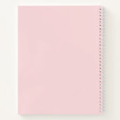 Schattige Roze Harten Initialen Monogram Notitieboek (Achterkant)