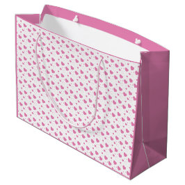 Schattige roze hartjes romantisch patroon groot cadeauzakje