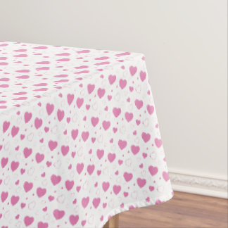 Schattige roze hartjes romantisch patroon tafelkleed