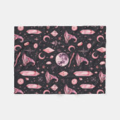 Schattige Roze Heksachtige Fleece Deken (Voorkant (Horizontaal))