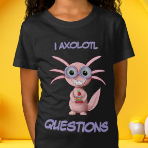 Schattige Roze I Axolotl Vragen Kinderen T-shirt