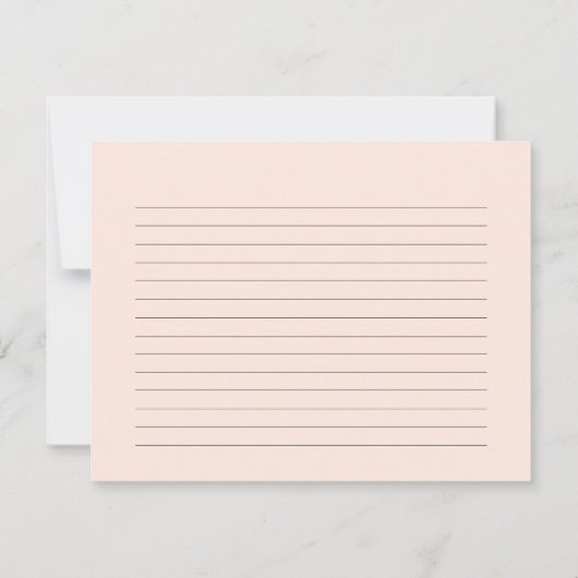 Schattige roze ijsfeest recept kaart (Achterkant)