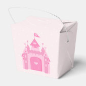 Schattige Roze Kasteel Prinses Verjaardagsfeest Bedankdoosjes (Achterkant)
