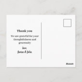 Schattige Roze Kat Kerst Bedankt Briefkaart (Achterkant)