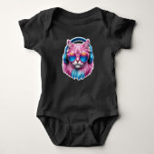 Schattige Roze Kat Romper (Voorkant)