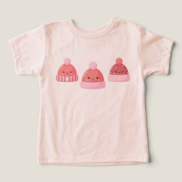 Schattige Roze Kawaii Winter Muts Lachtende Cartoo