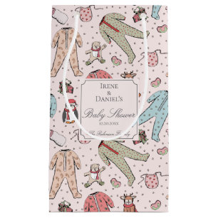 Schattige Roze Kerst Baby shower Klein Cadeauzakje