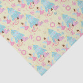 Schattige Roze Kerst Notenkraker Ballerina Tissuepapier (Detail)