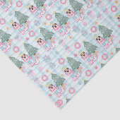 Schattige Roze Kerst Notenkraker Ballet Tissuepapier (Detail)