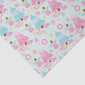 Schattige Roze Kerst Notenkraker Ballet Tissuepapier (Detail)