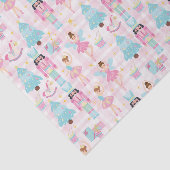 Schattige Roze Kerst Notenkraker Ballet Tissuepapier (Detail)