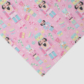 Schattige Roze Kerst Notenkraker Ballet Tissuepapier (Detail)