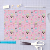 Schattige Roze Kerst Notenkraker Ballet Tissuepapier (Craft)