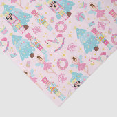 Schattige Roze Kerst Notenkraker Ballet Tissuepapier (Detail)