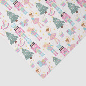 Schattige Roze Kerst Notenkraker Ballet Tissuepapier (Detail)