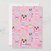 Schattige roze kerst notenkraker feestdagenkaart (Achterkant)