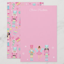 Schattige Roze Kerst Notenkraker Gepersonaliseerd