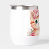 Schattige roze kerstkattenpatroon (Rechts)