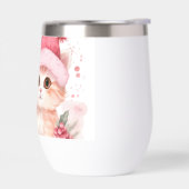 Schattige roze kerstkattenpatroon (Links)