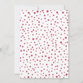 Schattige roze kerstkerstfeest kaart (Achterkant)