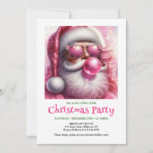 Schattige Roze Kerstman Bubble Gum Grappige Kerst  Kaart (Voorkant)