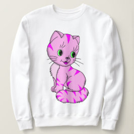 Schattige roze kitten trui