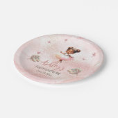 Schattige Roze Kleine Ballerina Tutu Meisje Baby s Papieren Bordje (Gekanteld)