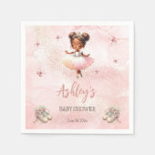 Schattige Roze Kleine Ballerina Tutu Meisje Baby s Servet (Voorkant)