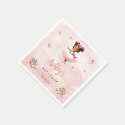 Schattige Roze Kleine Ballerina Tutu Meisje Baby s Servet (Hoek)