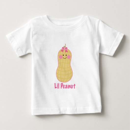 Schattige roze kleine pinda Shirt (Voorkant)