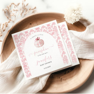Schattige Roze Kleine Pompoen Toile Baby Meisje Sh Servet