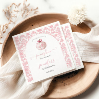 Schattige Roze Kleine Pompoen Toile Baby Meisje Sh Servet