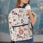 Schattige Roze Kleine Puppy Dog Pet Pattern Bedrukte Rugzak