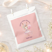 Schattige Roze Konijn Baby shower Bedankzakje (Geknipt)