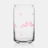Schattige roze liefdeslint blikvorm glas (Achterkant)