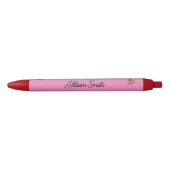 Schattige roze lieveheersbeestje zwarte inkt pen (Voorkant)