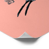 Schattige Roze Lila Breasted Roller African Bird Poster (Hoek)