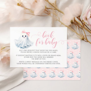 Schattige Roze Little Boo Boek voor Baby Girl Show RSVP Kaartje