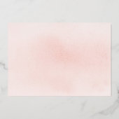 Schattige Roze Little Miss Onederful 1e Verjaardag Folie Uitnodiging (Achterkant)