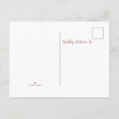 Schattige roze luiaard Baby shower Uitnodiging Briefkaart (Achterkant)