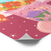 Schattige roze mam je bent theevriendelijk poster (Hoek)