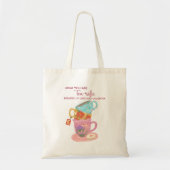 Schattige roze mam je bent theevriendelijk tote bag (Voorkant)