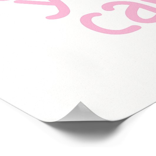 Schattige Roze Meisje Power Quote Ja Meisje Je Kun Poster (Hoek)