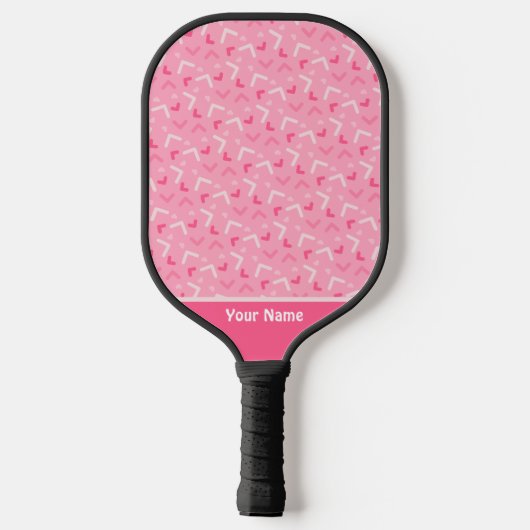 Schattige roze Memphis Pro Pickleball Paddle (Achterkant)