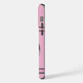 Schattige Roze Modern Golden Retriever Dog Art iPhone Hoesje (Linkerkant)