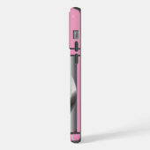 Schattige Roze Modern Westie Dog Art iPhone Hoesje (Linkerkant)